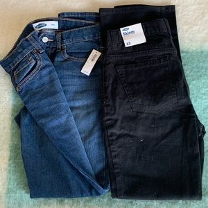 Boys Skinny size 12 Denim jeans blue/black